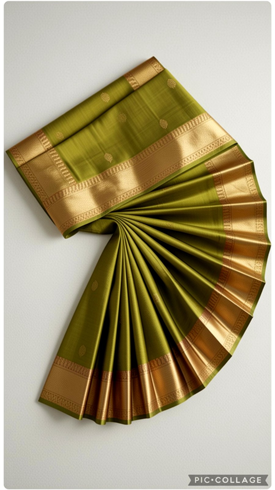 Green Kanjivaram saree